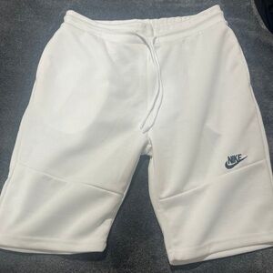 White Nike shorts